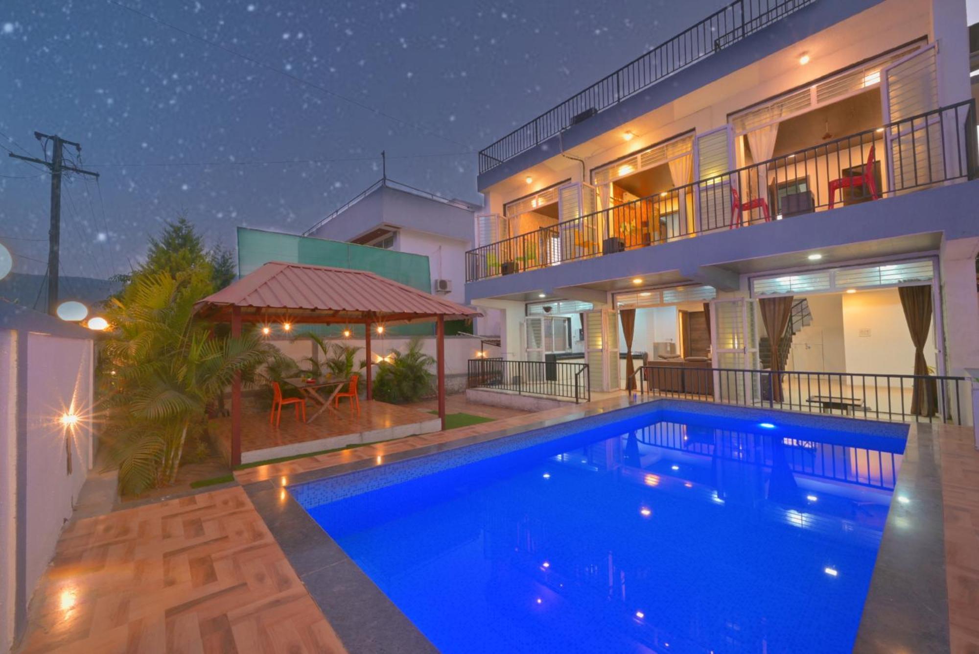 Ll Empyrean Stay Ll 4Bhk Ll Ac Ll Pool Ll Mystical Stone Villa Ll Lonavala Εξωτερικό φωτογραφία